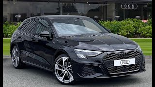 Audi A3 15 TFSI 35 Black Edition Sportback S Tronic Euro 6 ss 5dr  Automatic  Stoke Audi [upl. by Ettezzil]