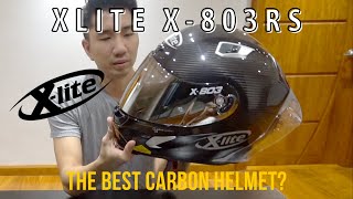 Xlite X803 Rs Ultra Carbon Silver Edition Silver Best Carbon Helmet [upl. by Rihana]