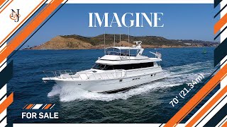 IMAGINE 70 2134m Hatteras Yacht for Sale [upl. by Oos]