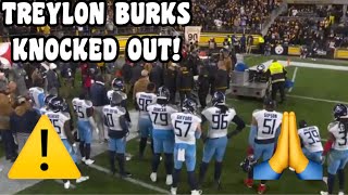 Treylon Burks KNOCKED OUT amp CARTED OFF 😨🙏Steelers Vs Titans 2023 highlights [upl. by Stouffer]