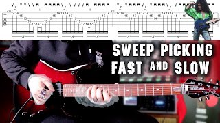 Jason Becker  Altitudes Sweep Section Guitar Lesson Tabs [upl. by Nawat331]