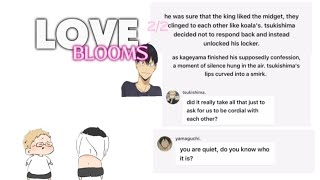 love blooms 22  tsukikage  haikyuu text [upl. by Ardnat288]