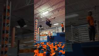 Backflip off the Trapeze flip stunts shorts [upl. by Heger]