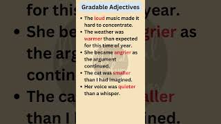 Gradable Adjectives in English Grammar shorts english [upl. by Airat]