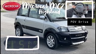 Microcar MC2 Highland POV Drive Highspeed [upl. by Aramac]