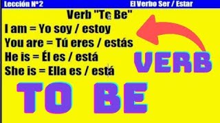 Curso de Inglés 2 El Verbo Ser  Estar To Be [upl. by Enimsaj461]