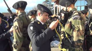 Remise de fourragère sur la commune de Les Marches [upl. by Ferree]