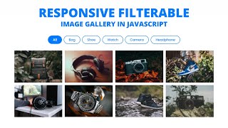 Responsive Filterable Image Gallery using HTML CSS amp JavaScript [upl. by Disharoon]