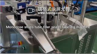 HX005 unit dose strip tube filler sealer labeling machine [upl. by Subocaj644]