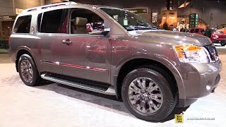 2015 Nissan Armada Platinum Reserve  Exterior and Interior Walkaround  2015 Chicago Auto Show [upl. by Ellehsor592]