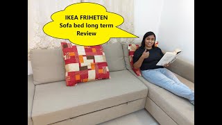 IKEA FRIHETEN long term review  Best corner sofa bed for living room with storage  English subs [upl. by Sophi]