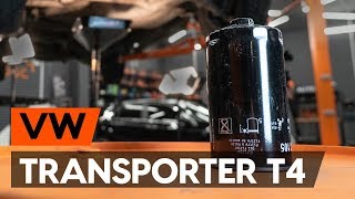 Så byter du oljefilter och motorolja på VW TRANSPORTER 4 T4 GUIDE AUTODOC [upl. by Akenehs]