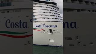 Costa Toscana leaving Civitavecchia shorts cruise sailaway [upl. by Damalus]