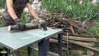 Firewood Cutting with Einhell table saw [upl. by Corliss]