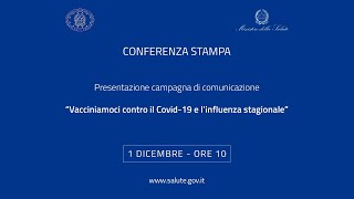 Presentazione campagna di comunicazione quotVacciniamoci contro il Covid19 e linfluenza stagionalequot [upl. by Darach462]