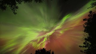 Real Time Northern Lights Aug 11 2024 [upl. by Odlauso]