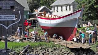 Launch Day of the Schooner Ardelle [upl. by Rolyt]