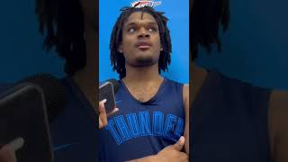 Dillon Jones Interview  Training Camp 2024  OKC Thunder  10062024 [upl. by Zacharie]