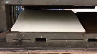 Press Moulding Divinycell F Foam Panel Business Class Footwell [upl. by Eiddal317]