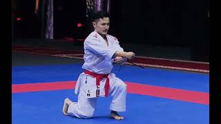 Kazumasa Moto Gankaku FINAL Male Kata Karate 1 Rabat 2022 [upl. by Gerhard198]