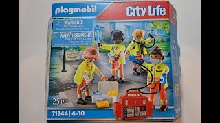 Playmobil 71244 quotRettungsteamquot zeitraffer timelapse unboxing toycollector [upl. by Eerahc]