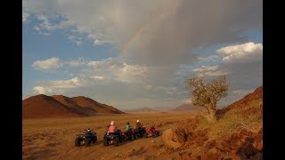 QUAD in NAMIB Dessert SESRIEM Le Mirage Hotel 2018 Namibia by HabariSalam [upl. by Ardnasal679]