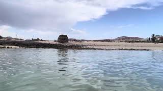 Castillo Caleta de Fuste Fuerteventura  beach clean water squirrel [upl. by Behlke]