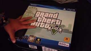 Sony Playstation 3 Grand Theft Auto V 500 GB Bundle Unboxing [upl. by Ycnalc]