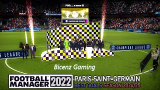 FM22 Paris SaintGermain Best Goals 202425 [upl. by Aidas]