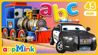 🚂🔠 ChooChoo ABC Adventures 🎶Steam Train Builder🚗🔤 appmink nurseryrhymes kidssong cartoon [upl. by Deering]