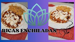 RICAS ENCHILADAS ROJAS DE POLLO64 [upl. by Aram]