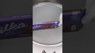 How to make delicious Milka Chocolate Noisette Ice Cream Rolls milka chocolate icecream food [upl. by Citarella]