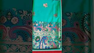 Amar pujor new saree😊☺️durgapuja2024 new saree viralreels [upl. by Neyrb803]