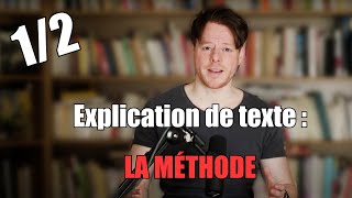 Explication de texte  La méthode [upl. by Dnomyaw]