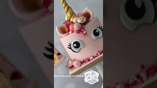 Pink unicorn AMAZING cake shorts [upl. by Bright]