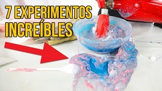 7 experimentos caseros ¡MUY LOCOS Y ESTÚPIDOS Recopilación [upl. by Godderd951]