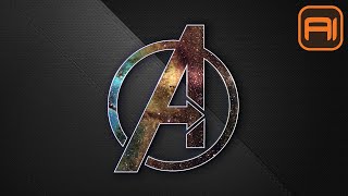 Quick tutorial how to easy design the Avengers logo vector using Adobe Illustrator  Bassito [upl. by Lafleur]