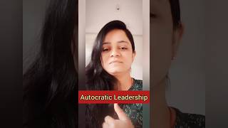 Autocratic Leadership Style I Authoritarian Style of Leadership I leadership shorts short [upl. by Wistrup]