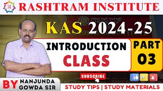 Introduction Class  Nanjunda Gowda Sir  Part 03 [upl. by Puttergill]