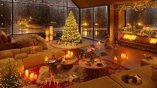 ❄ Warm Snowing Ambience and Christmas Jazz Music to Relax 🎄🎅 Cozy Luxurious Apartment Christmas 2025 [upl. by Renner525]