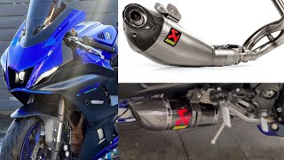 YAMAHA YZF R7 AKRAPOVIČ Exhaust Sound Comparison  Racing Line Titanium vs Racing Line Carbon [upl. by Leahcin]