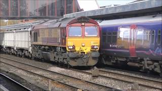 Freight trains at Oxford amp Didcot parkway 1st November 2017 [upl. by Stargell427]