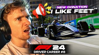 TTS DONOS AROUND MONACO  F1 24 Driver Career 8 [upl. by Ro224]