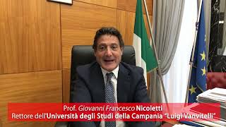 Prof G F Nicoletti · Rettore dellUniversità degli Studi della Campania quotLuigi Vanvitelliquot [upl. by Laemsi]