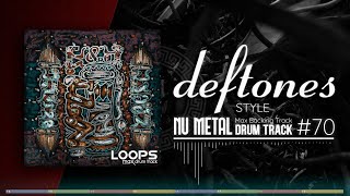 Nu Metal Drum Track  Deftones Style  125 bpm [upl. by Anniram]