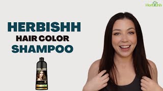 Herbishh Hair Color Shampoo for Gray Hair –PPD FREE – Long Lasting amp DIY CHESTNUT BROWN  Herbishh [upl. by Eitsyrk376]