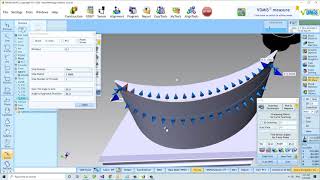 VDMIS CMM Software  Closed Curve Scanning with Renishaw 5 Axis Probe  Revo [upl. by Nikos]