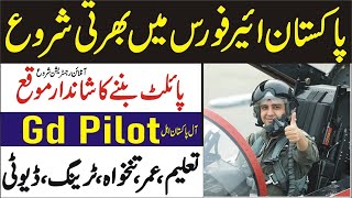 Pakistan Air Force GD Pilot 2024  PAF jobs 2024 Online Apply  New Jobs in Pakistan 2024 Today [upl. by Hisbe]