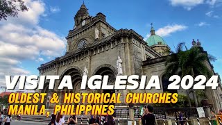 Manila Visita Iglesia 2024  Oldest and Historical Churches of Manila [upl. by Arihsan]