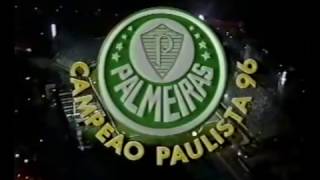 Palmeiras 2x0 Santos 02061996  Paulistão 1996 Palmeiras campeão [upl. by Ytak]